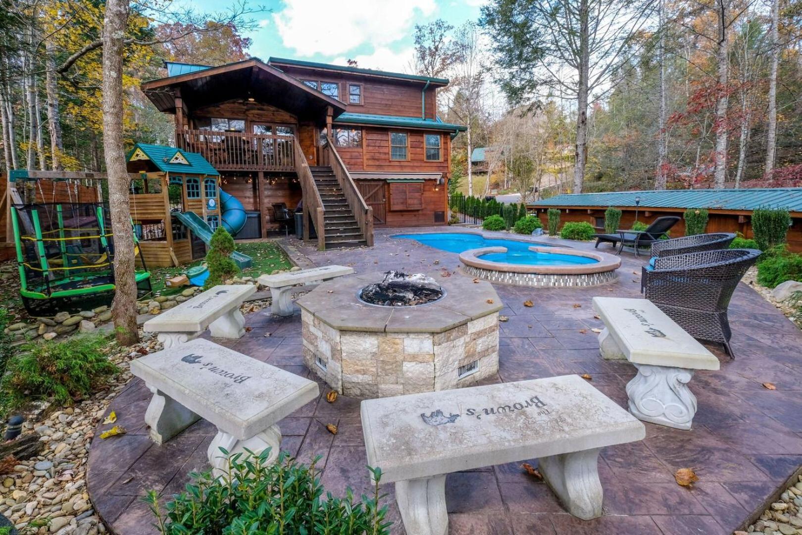 Pitter Patter Swimming Pool Ht Near D'Town Villa Gatlinburg Buitenkant foto